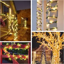Home Company USB Fairy Light String Art.273036 Рождественская гирлянда из светодиодов с питанием от USB, теплый белый свет, 2 метра, 20 светодиодов.