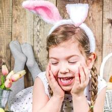 Home Company Rabbit Ear Art.53836 Carnival costume - bunny ears 2psc