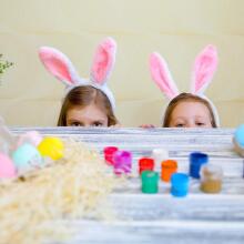 Home Company Rabbit Ear Art.53836 Carnival costume - bunny ears 2psc