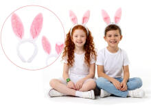 Home Company Rabbit Ear Art.53836 Carnival costume - bunny ears 2psc