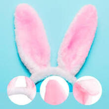 Home Company Rabbit Ear Art.53836 Carnival costume - bunny ears 2psc