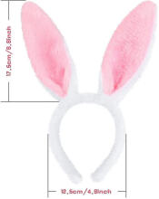 Home Company Rabbit Ear Art.273152 Karnevāla piederums  - zaķa ausis,1 gab
