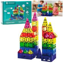 Magnētiskais konstruktors 120 daļas Springos KG0049