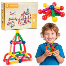 Magnetic Building Set 128 Pieces Springos KG0050