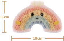Apricot Lamb Rainbow Plush Toys for Children, Soft Cute Cuddly Toy for Baby Girls and Boys, Fluffy Rainbow Multicoloured 18 cm