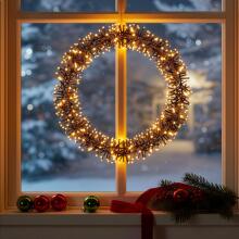 LED Holiday Wreath 300 LED 40 cm CL1233