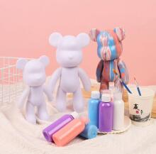 DIY Painting Liquid Bear Figure Kit - Home Decorations Art.273875  Набор для творчества Разукрась Мишку