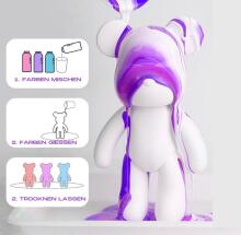 DIY Painting Liquid Bear Figure Kit - Home Decorations Art.273875  Набор для творчества Разукрась Мишку