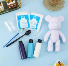 DIY Painting Liquid Bear Figure Kit - Home Decorations Art.273875  Набор для творчества Разукрась Мишку