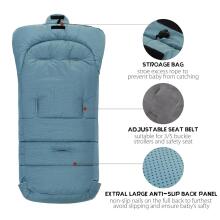 Bebe Basic Winter Footmuff Polar Fleece Art.273983 Light Blue Детский зимний конверт в коляску/автокресло