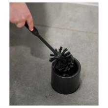 Toilet brush with holder MODERN black