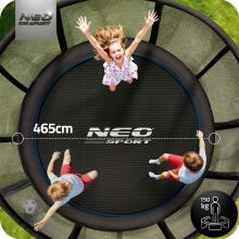 15ft/465cm Garden Trampoline with External Net and Ladder Neo-Sport