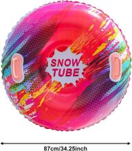 Kids World Snow Sleds/Tube Art.274261 Izturīgas piepūšamas sniega caurules  ar izturīgiem rokturiem 87cm