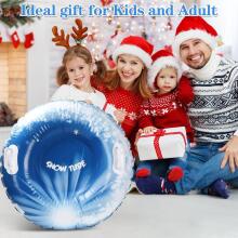 Kids World Snow Sleds/Tube Art.274268 Izturīgas piepūšamas sniega caurules  ar izturīgiem rokturiem 90cm
