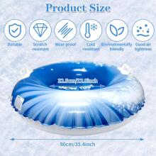 Kids World Snow Sleds/Tube Art.274268 Izturīgas piepūšamas sniega caurules  ar izturīgiem rokturiem 90cm