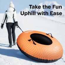 Kids World Snowtube XXL Art.274270 Прочные надувные  санки/подушка для катания по снегу с надежными ручками с чехлом 122см
