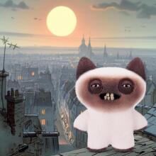 Fuggler Alley Cats (Yawper) – забавная уродливая плюшевая игрушка-монстр с человеческими зубами