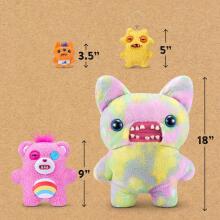 Fuggler Care Bears 23 cm Plush Toy (Cheer Bear) by ZURU - Funny Ugly Monster Cuddly Toy with Human-like Teeth, Collectable Plush for Children, Teenagers, Adults & Crossover Fans