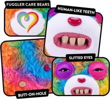Fuggler Care Bears 23 cm Plush Toy (Togetherness Bear) by ZURU - Funny Ugly Monster Cuddly Toy with Human-like Teeth, Collectable Plush for Children, Teenagers, Adults & Crossover Fans