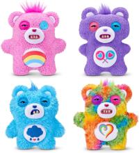 Fuggler Care Bears 23 cm Plush Toy (Share Bear) by ZURU - Funny Ugly Monster Cuddly Toy with Human-like Teeth, Collectable Plush for Children, Teenagers, Adults & Crossover Fans