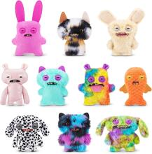 FUGGLER - Ugly Pets 9 collu 1. sērijas plīša 2 iepakojums (spārnotais sikspārnis - kaliko kaķis un zelta zivtiņa)