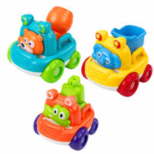 Set of Construction Vehicles with Animals for Toddlers Colorful 3 pcs.