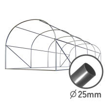 Dārza tunelis 3 x 4.5 m (13.5 m2) balts plāns