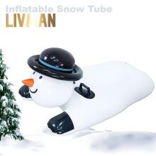 Atom SnowTube Snowman Art.274810 Inflatable Snow Tubes for Sledding with Sturdy Handles