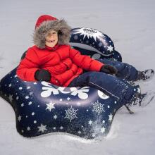 Atom SnowTube Flower Art.274811  Inflatable Snow Tubes for Sledding with Sturdy Handles
