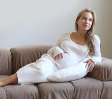 La Bebe™ Snug Maternity Pillow Art. 40579838 Nordic Florals. Pillow for Baby Sleep & Feeding, 20×70 cm