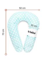 La Bebe™ Snug Maternity Pillow Art. 90612661 Nordic Birds. Pillow for Baby Sleep & Feeding, 20×70 cm