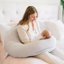 La Bebe™ Maternity Pillow Cotton Sì -Duo Art.80579836 Nordic Pebbles. Daudzfunkcionāls spilvens/pakavs grūtniecēm, ar memory foam