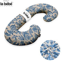 La Bebe™ Maternity Pillow Cotton Sì -Duo Art.90612661 Nordic Birds. Многофункциональная подушка/подкова для беременных  с наполнителем memory foam