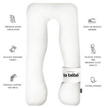 La Bebe™ Cushy Maternity Pillow Art. 80579822 Nordic Stones. Многофункциональная подушка для беременных и кормящих (U Shaped) , наполнение синтепон, 155x80cm