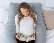 La Bebe™ Cushy Maternity Pillow Art. 80579822 Nordic Stones. Многофункциональная подушка для беременных и кормящих (U Shaped) , наполнение синтепон, 155x80cm