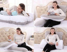 La Bebe™ Cushy Maternity Pillow Art. 90612661 Nordic Birds. Daudzfunkcionāls spilvens grūtniecēm (U Shaped), sintepona pildīšana, 155x80cm