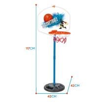 WOOPIE Klasiskais basketbola komplekts 117 cm + bumba