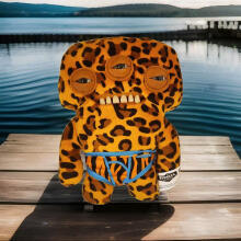 Fuggler Annoyed Alien (Leopard) 23cm - Exclusive Underoo Mcgoo by ZURU- ginger, kids soft toy