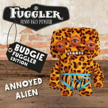 Fuggler Annoyed Alien (Leopard) 23cm - Exclusive Underoo Mcgoo by ZURU- ginger, kids soft toy