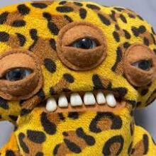 Fuggler Annoyed Alien (Leopard) 23cm - Exclusive Underoo Mcgoo by ZURU- ginger, kids soft toy
