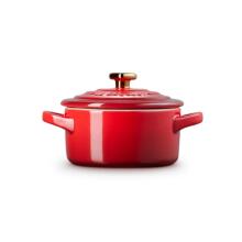 Mini Cocotte stoneware dish &Oslash;10cm red