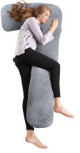 La Bebe™ Flopsy Memory Pillow Art.70608146 Nordic Seeds. Cotton Nursing Maternity grūtnieču pakaviņš spilvens ar pārvalku [2 pārvalki], Memory foam pildīšana,180 см