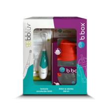 B.BOX 62382 Sonic zobu birstes komplekts bērniem + 240 ml ūdens pudele ar salmiņu arbūzs