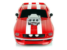 R/C Sporta Auto 1:16 Sarkans Balts Svītras Pilots
