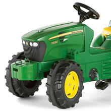 ROLLY TOYS John Deere Pedal Tractor + Free Reflective Vest for Kids