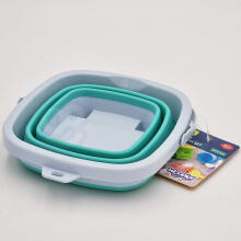 WOOPIE Foldable Square Bucket Blue