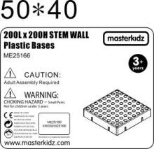 MASTERKIDZ Wall Panel Educational STEM Board 20x20 cm Without Mounting Panel
