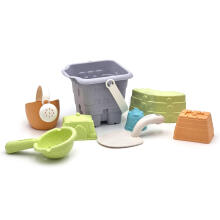 WOOPIE GREEN Sand Set in a Bucket Tower 8 pcs. BIODEGRADABLE ORGANIC MATERIAL