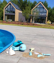 WOOPIE GREEN 2-in-1 Sand and Bath Set Turtle 8 pcs. BIODEGRADABLE ORGANIC MATERIAL