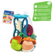 WOOPIE GREEN Sand Set with Reel and Watering Can 10 pcs. BIODEGRADABLE ORGANIC MATERIAL